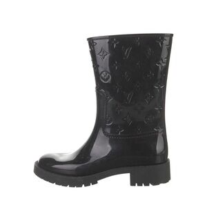 Louis Vuitton Glossy Black Rain Boots
